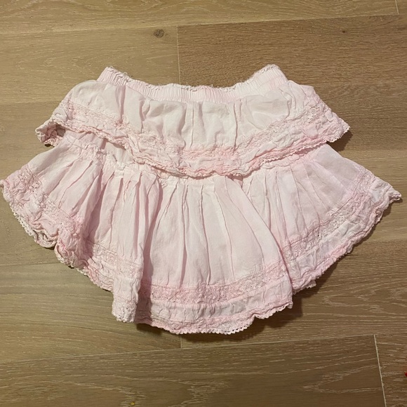 LOVESHACKFANCY skirt in light pink size XS